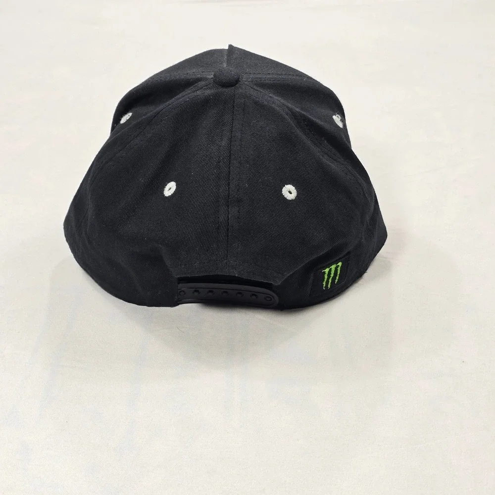 Monster Energy Hat Black Double Stripe Snapback Cap